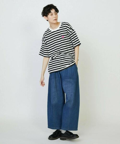 FRAPBOIS PARK(フラボアパーク)の「パークボーダーT 2(Tシャツ/カットソー・レディース・ブラック/イエロー/ピンク・2/1)」の15枚目の写真