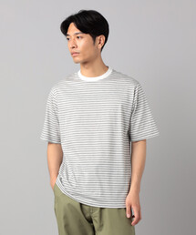 【接触冷感】ボーダー Tシャツ