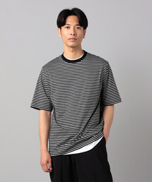 【接触冷感】ボーダー Tシャツ