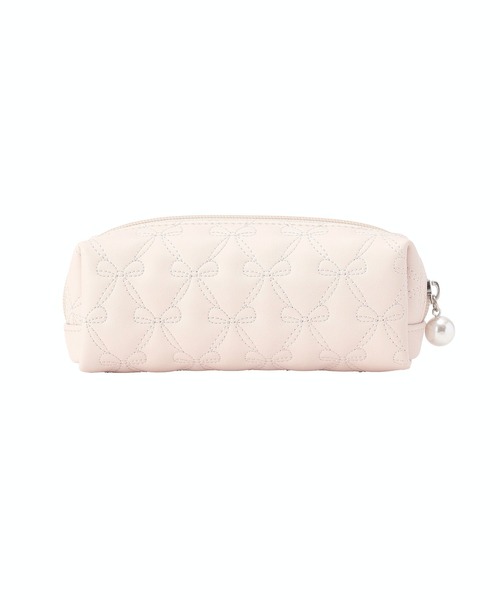 Maison de FLEUR(メゾンドフルール)の「リボンキルティングロングポーチ(ポーチ・レディース・グレイッシュブルー/ブラック/ライトピンク・FREE)」の9枚目の写真