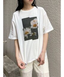 プリントオーバーTシャツ　夏服