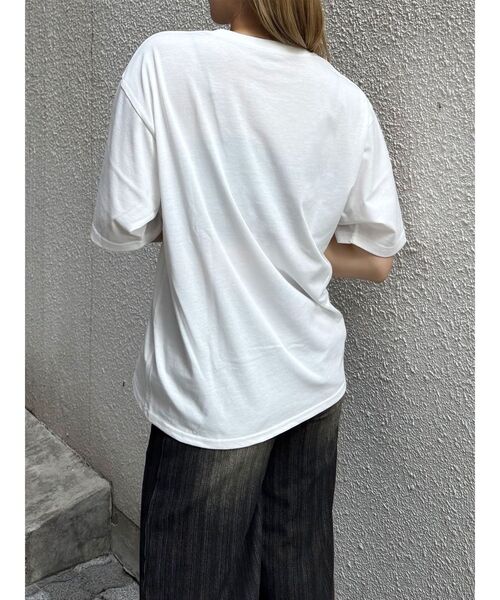 MURUA(ムルーア)の「プリントオーバーTシャツ 夏服(Tシャツ/カットソー・レディース・ブラウン/その他1/ブラック・FREE)」の10枚目の写真