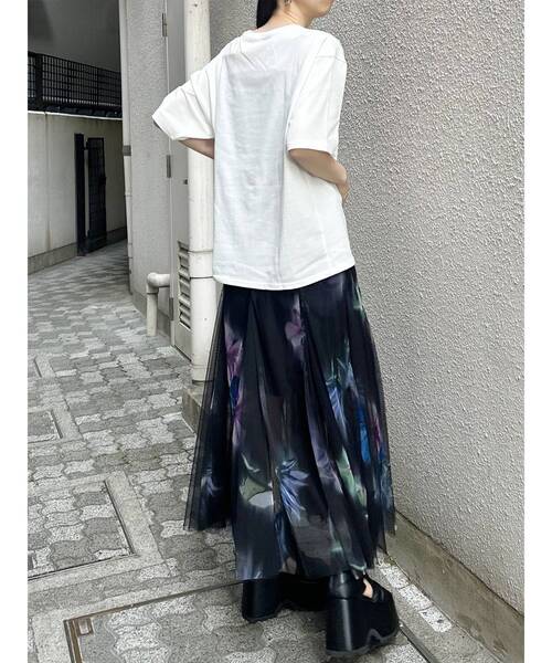 MURUA(ムルーア)の「プリントオーバーTシャツ 夏服(Tシャツ/カットソー・レディース・ブラウン/その他1/ブラック・FREE)」の19枚目の写真