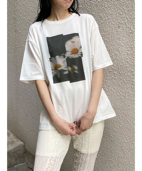 MURUA(ムルーア)の「プリントオーバーTシャツ 夏服(Tシャツ/カットソー・レディース・ブラウン/その他1/ブラック・FREE)」の20枚目の写真