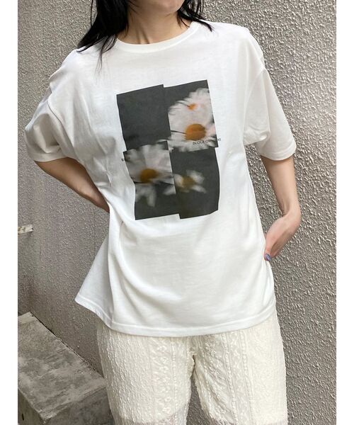 MURUA(ムルーア)の「プリントオーバーTシャツ 夏服(Tシャツ/カットソー・レディース・ブラウン/その他1/ブラック・FREE)」の21枚目の写真