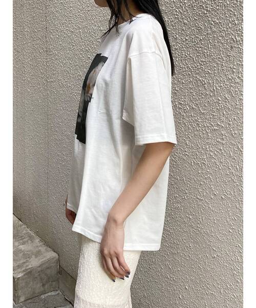MURUA(ムルーア)の「プリントオーバーTシャツ 夏服(Tシャツ/カットソー・レディース・ブラウン/その他1/ブラック・FREE)」の22枚目の写真