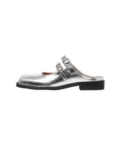 PAES（ペイズ）の「20255_Double Buckle Mule PAES_20255_Double Buckle Mule（その他シューズ・メンズ・シルバー・23cm/24cm/25cm/23.5cm/24.5cm）」の4枚目の写真