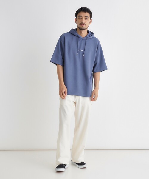 BACK NUMBER(バックナンバー)の「BACK NUMBER(バックナンバー)TRPU半袖パーカー(Tシャツ/カットソー・メンズ・ブラック/ブルー/ライトグレー・S/L/M/XL)」の8枚目の写真