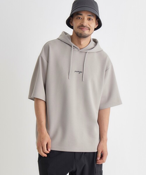 BACK NUMBER(バックナンバー)の「BACK NUMBER(バックナンバー)TRPU半袖パーカー(Tシャツ/カットソー・メンズ・ブラック/ブルー/ライトグレー・S/L/M/XL)」の9枚目の写真