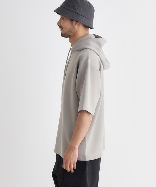BACK NUMBER(バックナンバー)の「BACK NUMBER(バックナンバー)TRPU半袖パーカー(Tシャツ/カットソー・メンズ・ブラック/ブルー/ライトグレー・S/L/M/XL)」の10枚目の写真