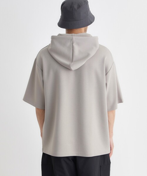 BACK NUMBER(バックナンバー)の「BACK NUMBER(バックナンバー)TRPU半袖パーカー(Tシャツ/カットソー・メンズ・ブラック/ブルー/ライトグレー・S/L/M/XL)」の11枚目の写真