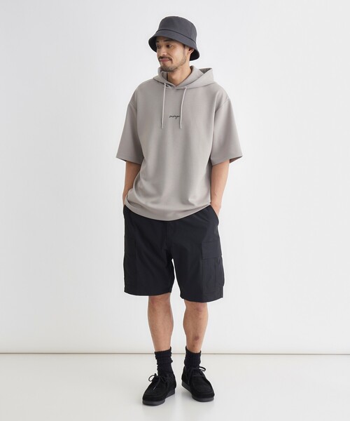 BACK NUMBER(バックナンバー)の「BACK NUMBER(バックナンバー)TRPU半袖パーカー(Tシャツ/カットソー・メンズ・ブラック/ブルー/ライトグレー・S/L/M/XL)」の12枚目の写真