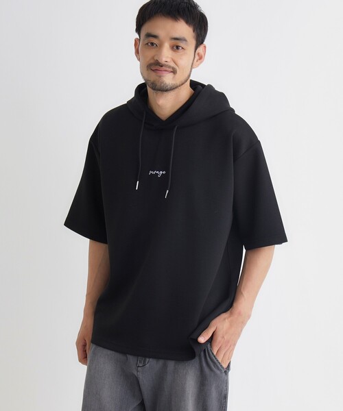 BACK NUMBER(バックナンバー)の「BACK NUMBER(バックナンバー)TRPU半袖パーカー(Tシャツ/カットソー・メンズ・ブラック/ブルー/ライトグレー・S/L/M/XL)」の14枚目の写真