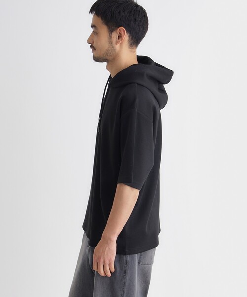 BACK NUMBER(バックナンバー)の「BACK NUMBER(バックナンバー)TRPU半袖パーカー(Tシャツ/カットソー・メンズ・ブラック/ブルー/ライトグレー・S/L/M/XL)」の15枚目の写真