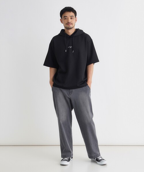 BACK NUMBER(バックナンバー)の「BACK NUMBER(バックナンバー)TRPU半袖パーカー(Tシャツ/カットソー・メンズ・ブラック/ブルー/ライトグレー・S/L/M/XL)」の17枚目の写真