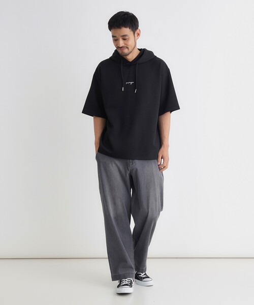 BACK NUMBER(バックナンバー)の「BACK NUMBER(バックナンバー)TRPU半袖パーカー(Tシャツ/カットソー・メンズ・ブラック/ブルー/ライトグレー・S/L/M/XL)」の18枚目の写真