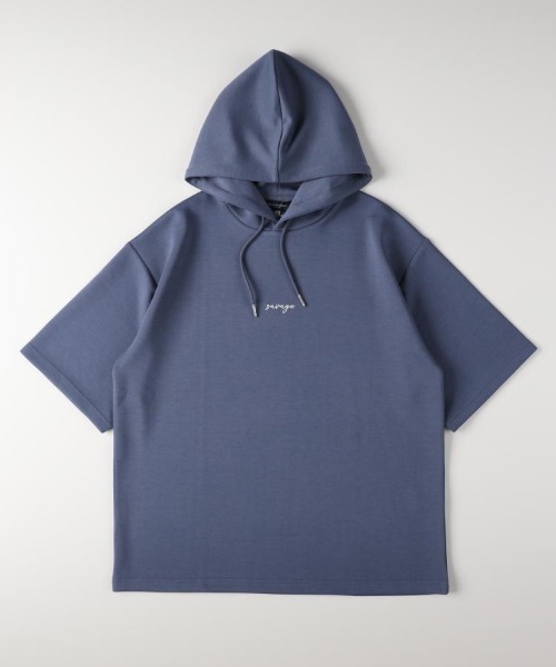 BACK NUMBER(バックナンバー)の「BACK NUMBER(バックナンバー)TRPU半袖パーカー(Tシャツ/カットソー・メンズ・ブラック/ブルー/ライトグレー・S/L/M/XL)」の3枚目の写真