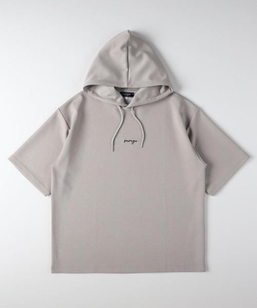 BACK NUMBER(バックナンバー)の「BACK NUMBER(バックナンバー)TRPU半袖パーカー(Tシャツ/カットソー・メンズ・ブラック/ブルー/ライトグレー・S/L/M/XL)」の1枚目の写真