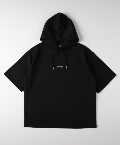 BACK NUMBER(バックナンバー)の「BACK NUMBER(バックナンバー)TRPU半袖パーカー(Tシャツ/カットソー・メンズ・ブラック/ブルー/ライトグレー・S/L/M/XL)」の2枚目の写真