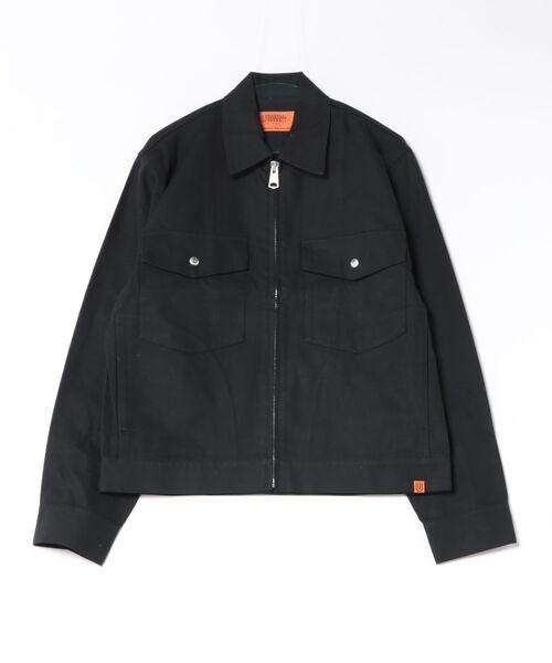 UNIVERSAL OVERALL(ユニバーサルオーバーオール)の「【72】【it】【UNIVERSAL OVERALL】TRUCK JACKET(ブルゾン・メンズ・ブラック/ブラウン系・MEDIUM/X-LARGE)」の1枚目の写真