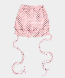 バレリーナフィットドットスカートパンツピンク