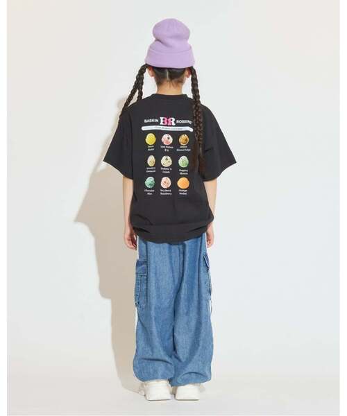 minimal(ミニマル)の「【サーティワン アイスクリーム】【接触冷感】バックプリントルーズ半袖Tシャツ(Tシャツ/カットソー・キッズ・オフホワイト/ブラック/ピンク/サックスブルー・110cm/100cm/140cm/130cm/120cm)」の8枚目の写真