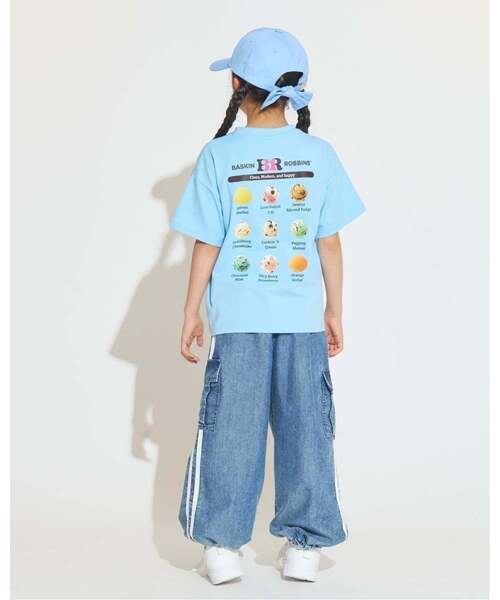 minimal(ミニマル)の「【サーティワン アイスクリーム】【接触冷感】バックプリントルーズ半袖Tシャツ(Tシャツ/カットソー・キッズ・オフホワイト/ブラック/ピンク/サックスブルー・110cm/100cm/140cm/130cm/120cm)」の15枚目の写真