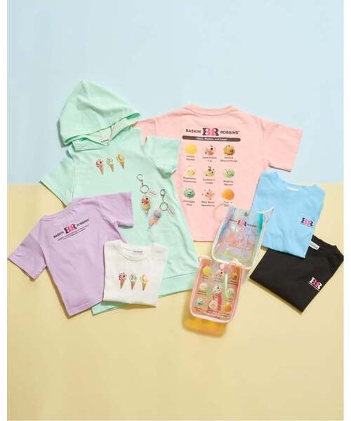 minimal(ミニマル)の「【サーティワン アイスクリーム】【接触冷感】バックプリントルーズ半袖Tシャツ(Tシャツ/カットソー・キッズ・オフホワイト/ブラック/ピンク/サックスブルー・110cm/100cm/140cm/130cm/120cm)」の18枚目の写真