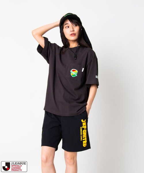 FREAK'S STORE(フリークスストア)の「J.LEAGUE×FREAK'S STORE 別注 SUPPORTERS NYLON SHORTS 【ジェフユナイテッド千葉】(その他パンツ・メンズ・チャコールグレー/ブラック・MEDIUM/SMALL/LARGE)」の4枚目の写真