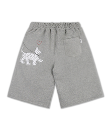 パピー パピー バermudaパンツ バーミューダ ワンタック スウェット ショートパンツ ASP902 (メランジ)