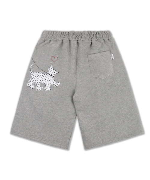 ambler(エムブラー)の「パピー パピー バermudaパンツ バーミューダ ワンタック スウェット ショートパンツ ASP902 (メランジ)(その他パンツ・レディース・その他・MEDIUM/LARGE)」の1枚目の写真