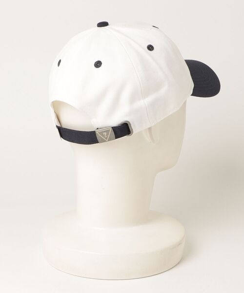 GUESS JEANS（ゲスジーンズ）の「GUESS JEANS Los Angeles Cap（キャップ・メンズ・ホワイト×ネイビー・ONE SIZE）」の6枚目の写真