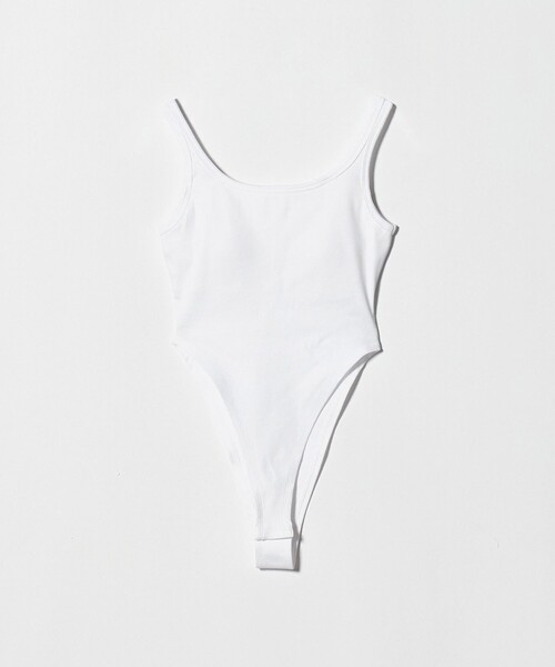 H　BEAUTY&YOUTH UNITED ARROWS（エイチビューティーアンドユースユナイテッドアローズ）の「＜H＞テレコ ボディタンクトップ（タンクトップ・レディース・ブラック/ホワイト・FREE）」の2枚目の写真