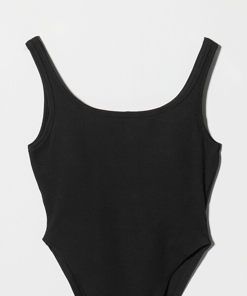H　BEAUTY&YOUTH UNITED ARROWS（エイチビューティーアンドユースユナイテッドアローズ）の「＜H＞テレコ ボディタンクトップ（タンクトップ・レディース・ブラック/ホワイト・FREE）」の8枚目の写真