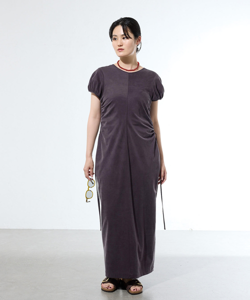 IENA(イエナ)の「《一部店舗限定》フィブリルジャージードロストワンピース(ワンピース・レディース・ブラック/ブラウン・36/38)」の11枚目の写真