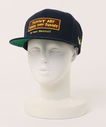 Mark Gonzales（マーク・ゴンザレス）の「【Mark Gonzaless】 メッセージ 刺繍 フラット キャップ  / BB CAP（キャップ）」