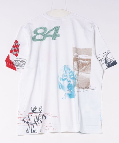 Desigual(デシグアル)の「マルチカラー グラフィック コラージュ Tシャツ【2026秋冬新作】(シャツ/ブラウス・メンズ・ホワイト・S/XL/XS/M/L)」の2枚目の写真