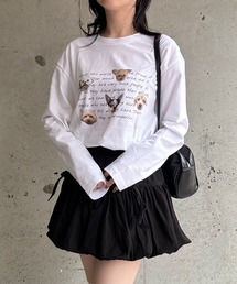 レタリングDOGロンT/長袖Tシャツ(hsyd)