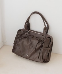 Heather（ヘザー）の「【PC収納可】LACE UP リボンボストンBAG　1044884（トートバッグ）」