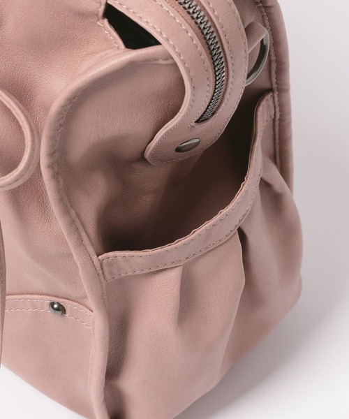 Heather（ヘザー）の「【PC収納可】LACE UP リボンボストンBAG　1044884（トートバッグ・レディース・アイボリー/ブラック/ピンク・ONE SIZE）」の16枚目の写真