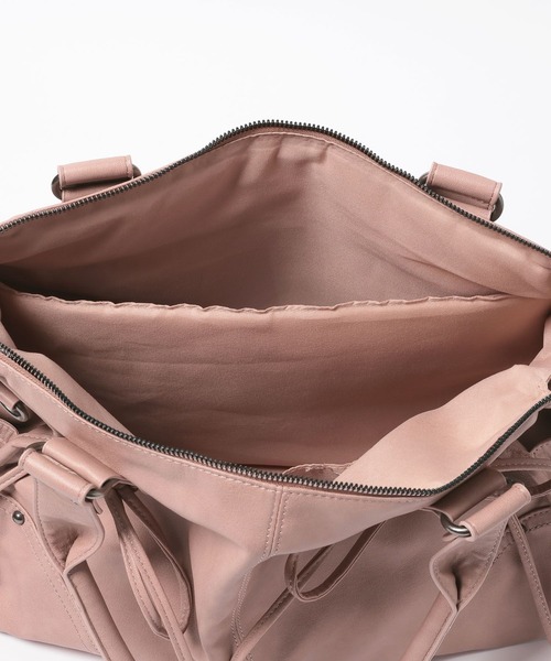 Heather（ヘザー）の「【PC収納可】LACE UP リボンボストンBAG　1044884（トートバッグ・レディース・アイボリー/ブラック/ピンク・ONE SIZE）」の19枚目の写真