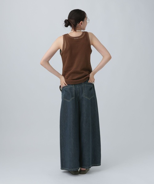 LEPSIM(レプシィム)の「メッシュタンクトップ《2点セット》 816110(タンクトップ・レディース・アイボリー/ブラウン/ブラック・FREE)」の12枚目の写真