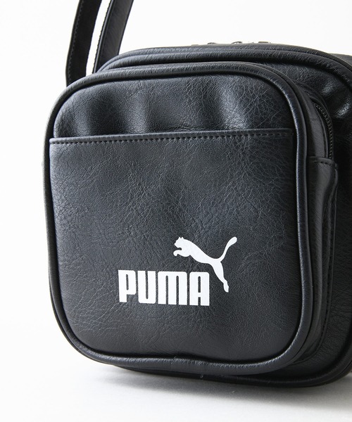 PUMA（プーマ）の「【PUMA/プーマ】【ミニマルなお出掛けに最適な容量2L 高見えPUレザー】ビンテージPUスクエアミニショルダー 前面ポケット付き レトロ ストリート y2k スポーツミックス 古着風 おしゃれ ユニセックス（ショルダーバッグ・メンズ・ブラック/ブラウン/ホワイト・FREE）」の12枚目の写真