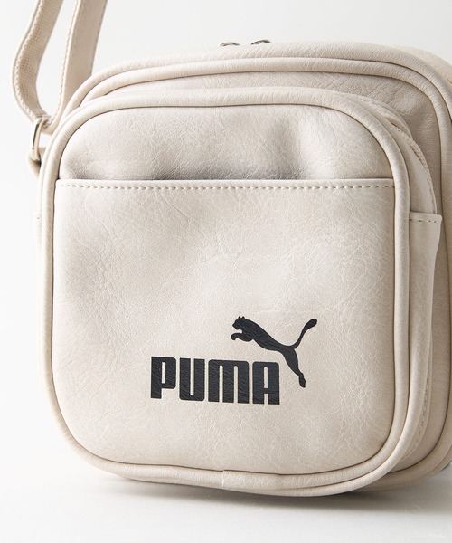PUMA（プーマ）の「【PUMA/プーマ】【ミニマルなお出掛けに最適な容量2L 高見えPUレザー】ビンテージPUスクエアミニショルダー 前面ポケット付き レトロ ストリート y2k スポーツミックス 古着風 おしゃれ ユニセックス（ショルダーバッグ・メンズ・ブラック/ブラウン/ホワイト・FREE）」の11枚目の写真