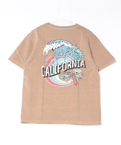 sunny branch(サニーブランチ)の「★Bd★ピグメント加工 ポケット付きバックプリント クルーネックTシャツ(Tシャツ/カットソー・レディース・ホワイト/ベージュ・MEDIUM)」の3枚目の写真