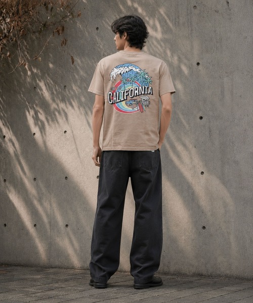 sunny branch(サニーブランチ)の「★Bd★ピグメント加工 ポケット付きバックプリント クルーネックTシャツ(Tシャツ/カットソー・レディース・ホワイト/ベージュ・MEDIUM)」の8枚目の写真