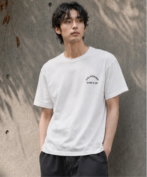 sunny branch(サニーブランチ)の「★Bd★ピグメント加工 ポケット付きバックプリント クルーネックTシャツ(Tシャツ/カットソー・レディース・ホワイト/ベージュ・MEDIUM)」の11枚目の写真