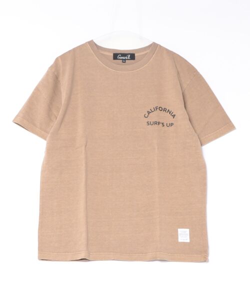 sunny branch(サニーブランチ)の「★Bd★ピグメント加工 ポケット付きバックプリント クルーネックTシャツ(Tシャツ/カットソー・レディース・ホワイト/ベージュ・MEDIUM)」の15枚目の写真