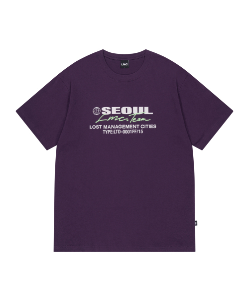 LMCの「SEOUL SERIES LOGO TEE purple(Tシャツ/カットソー・メンズ・その他・SMALL/MEDIUM/LARGE/X-LARGE)」の1枚目の写真