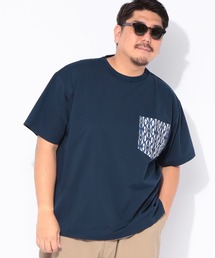 Tシャツ 半袖 メンズ 大きいサイズ 陽遮 柄ポケット 裏地メッシュ クルーネック カットソー B＆T CLUB (ビーアンドティークラブ)